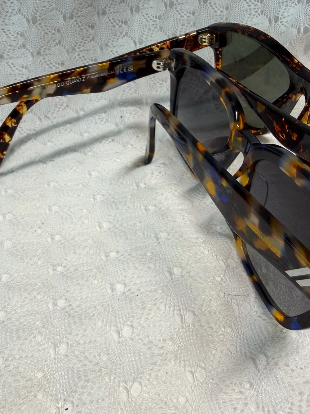 Blenders Tortoiseshell Square Sunglasses - Brown Pattern Frame 2 pairs - Picture 8 of 11